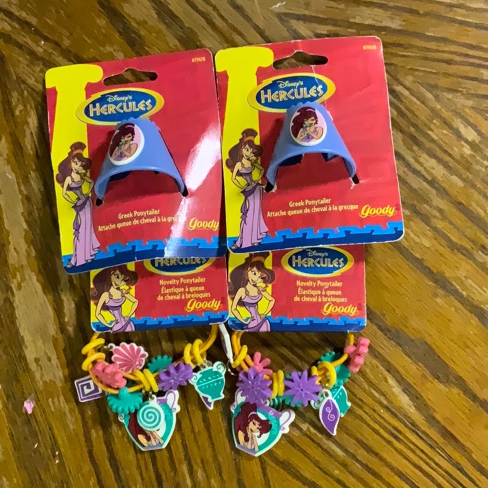 🆕Disney Hercules - Megara 2 pc hair set